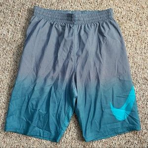 Nike Blue Ombré Patterned Big Boys Swim Trunks